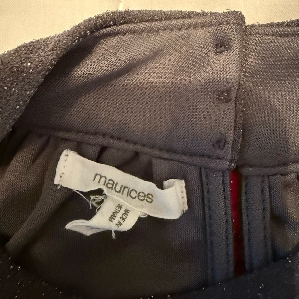 Maurices Glittery Dark Grey Halter Top - Picture 3 of 3
